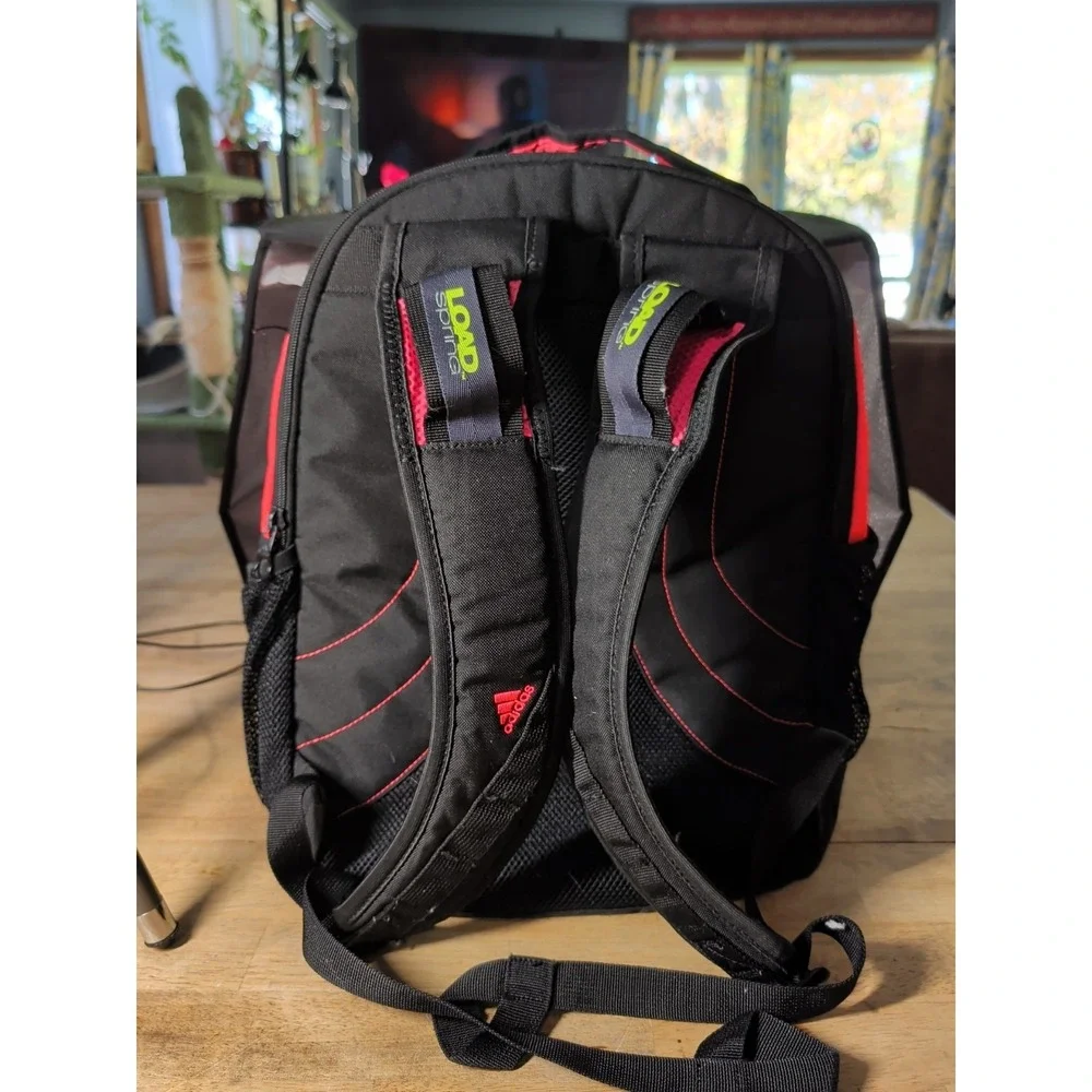 Adidas Load Spring Backpack Black/Orange/pink Back‎ To School Used Good Shape